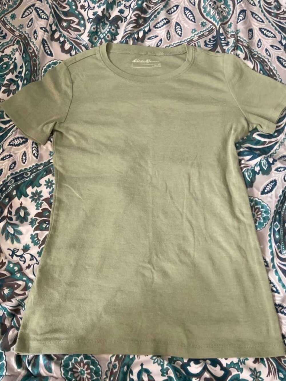 pastel green Eddie Bauer t shirt!